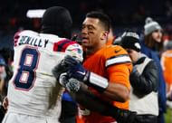Wilson at Patriots Broncos Football